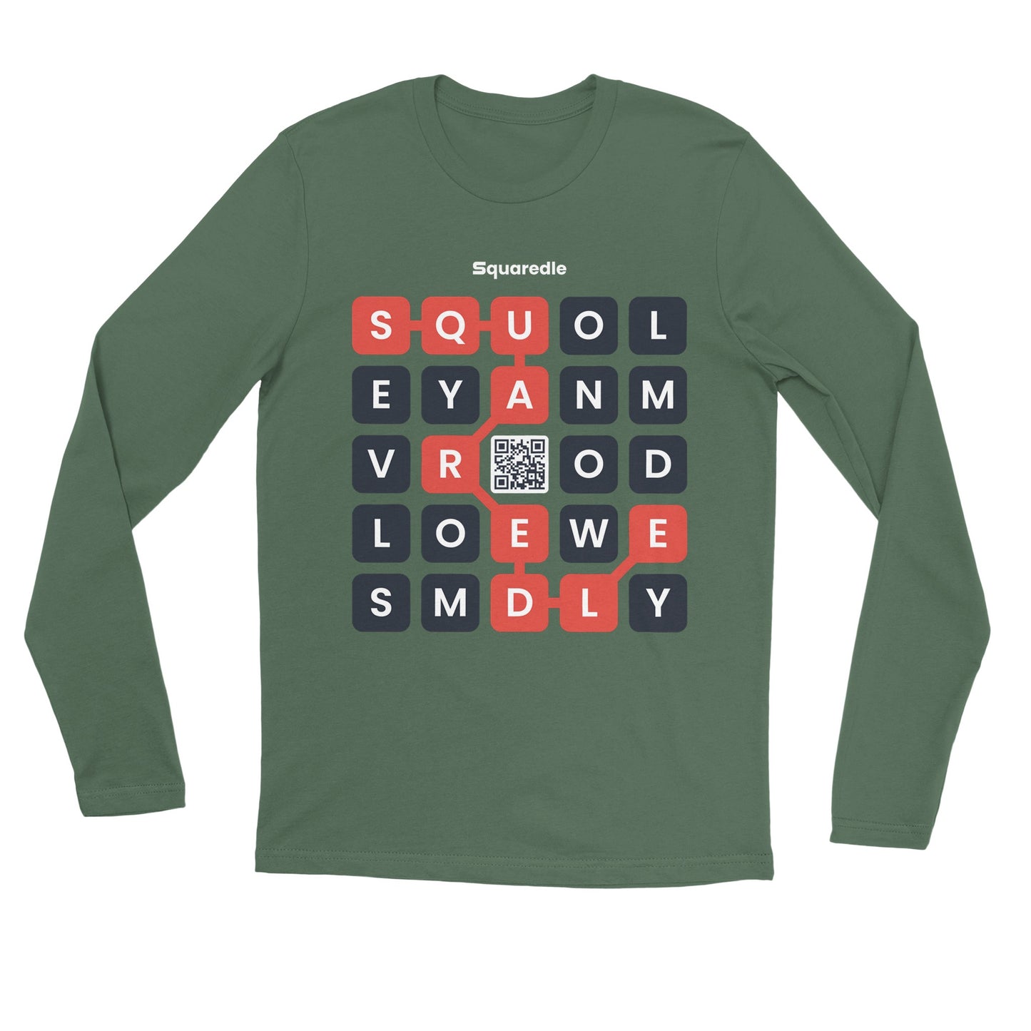 Squaredle QR Premium Long-sleeved Tee