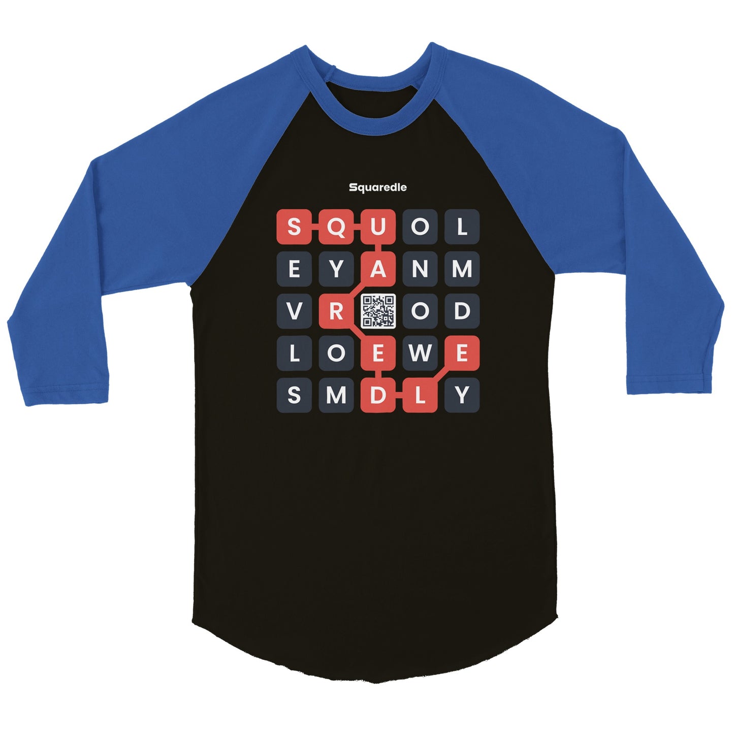 Squaredle QR Raglan Tee