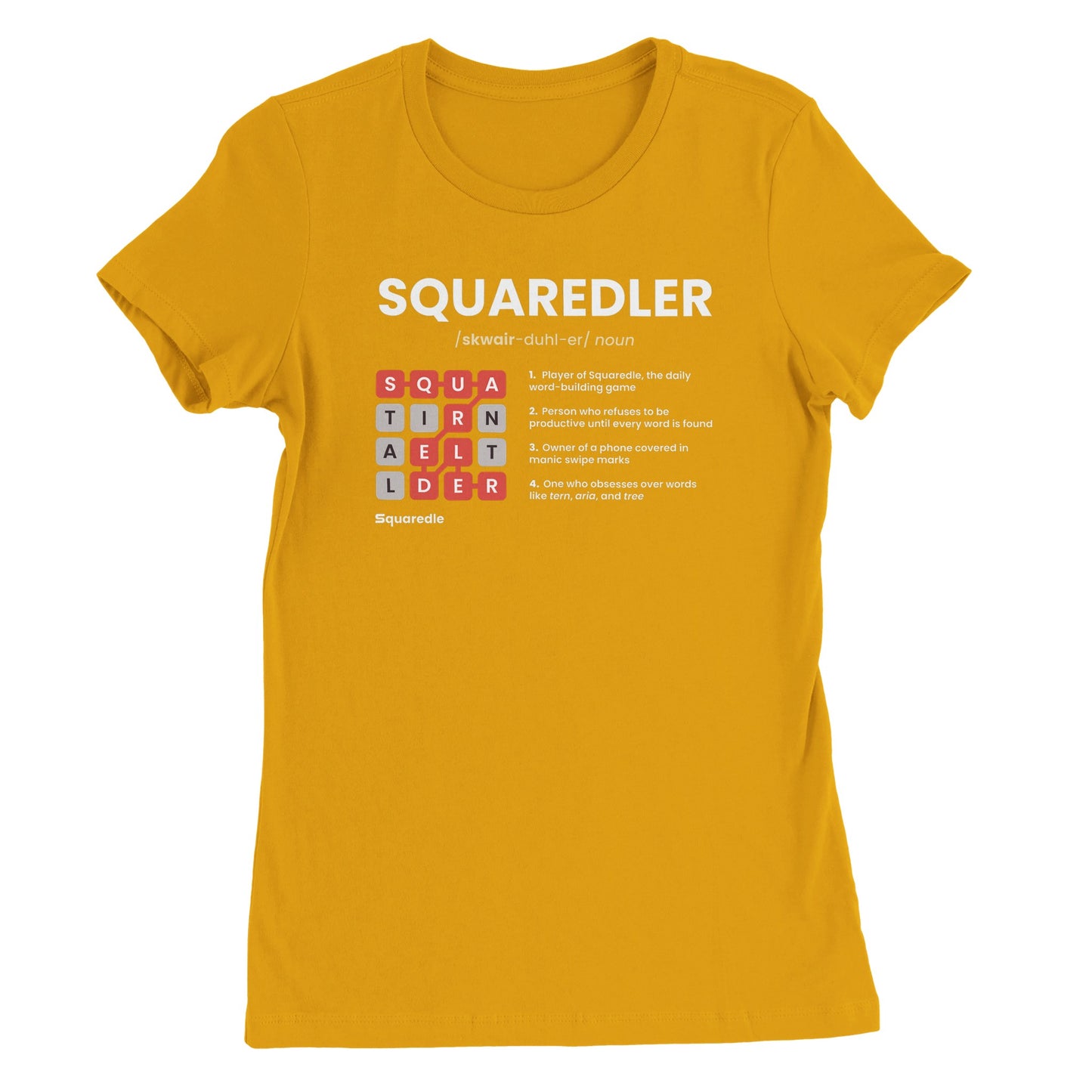 SQUAREDLER Definition Women's Premium Crewneck Tee