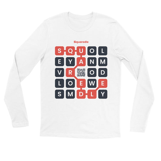 Squaredle QR Premium Long-sleeved Tee