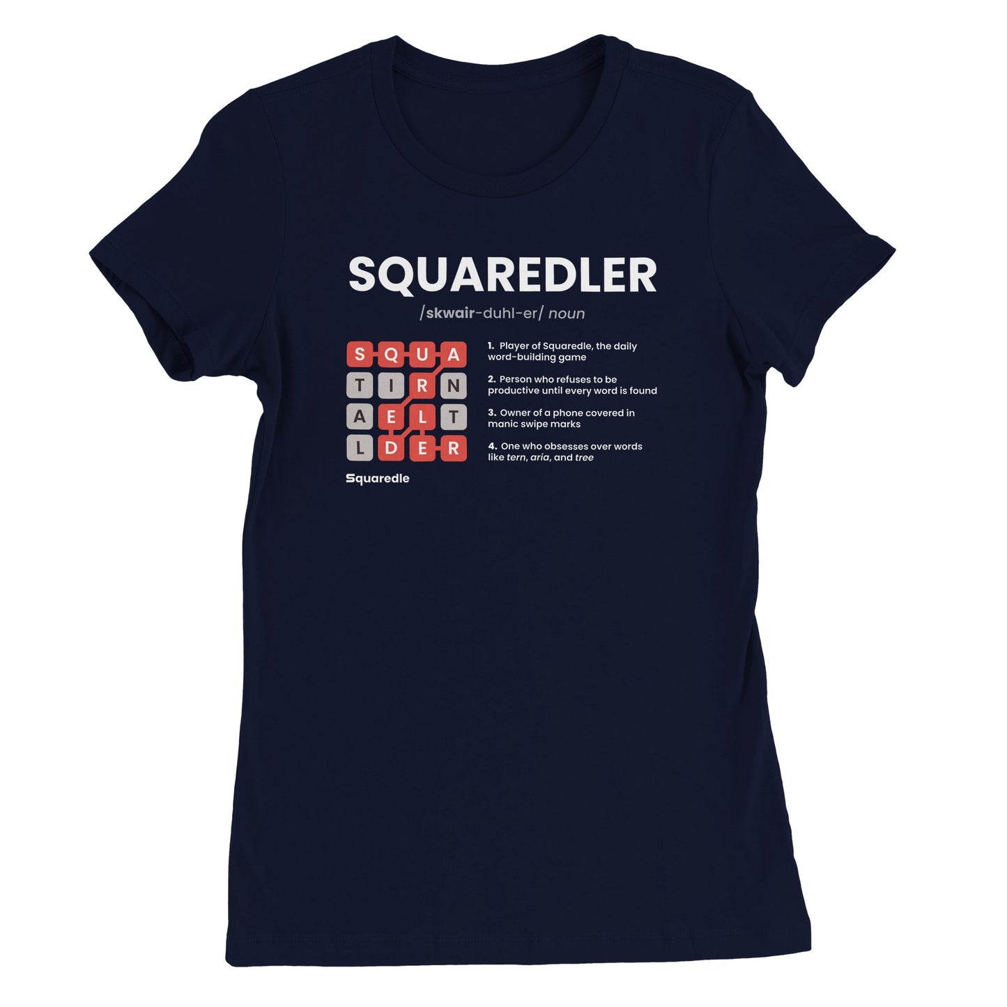 SQUAREDLER Definition Women's Premium Crewneck Tee
