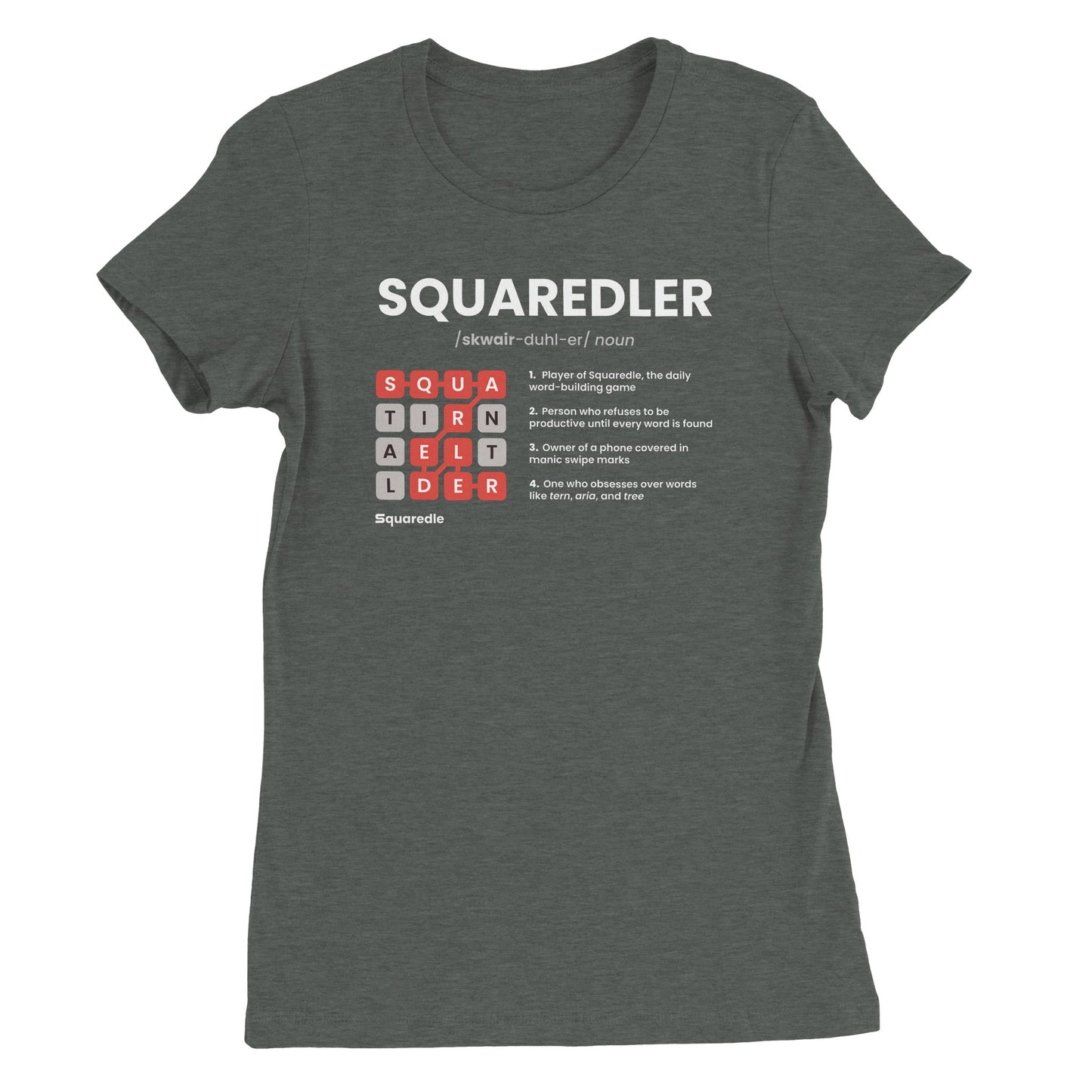 SQUAREDLER Definition Women's Premium Crewneck Tee