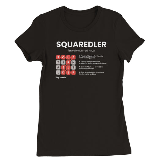 SQUAREDLER Definition Women's Premium Crewneck Tee