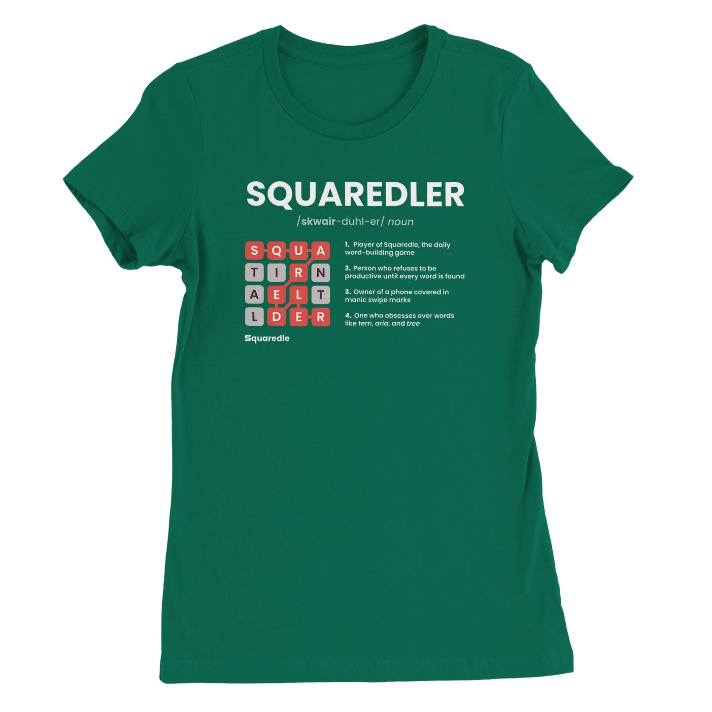 SQUAREDLER Definition Women's Premium Crewneck Tee