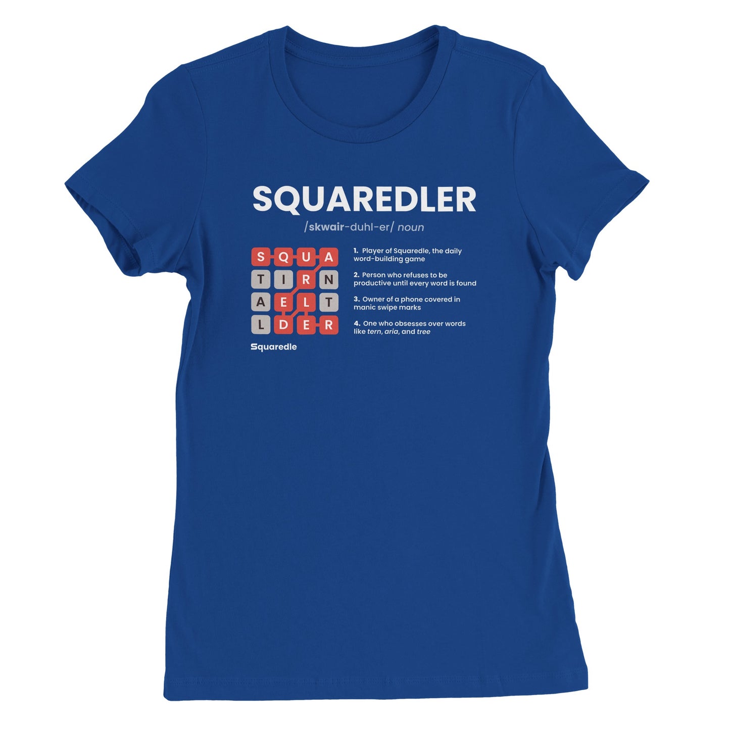 SQUAREDLER Definition Women's Premium Crewneck Tee