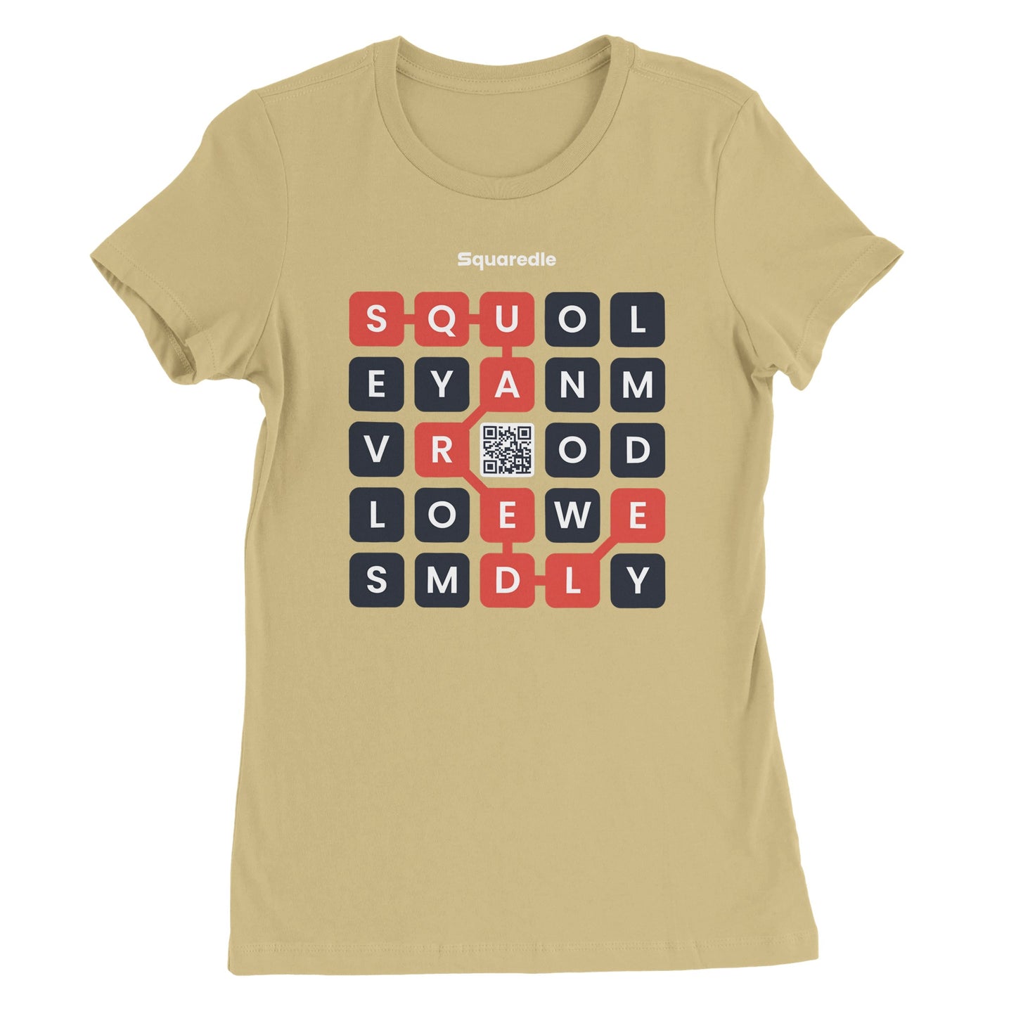 Squaredle QR Women's Premium Crewneck Tee