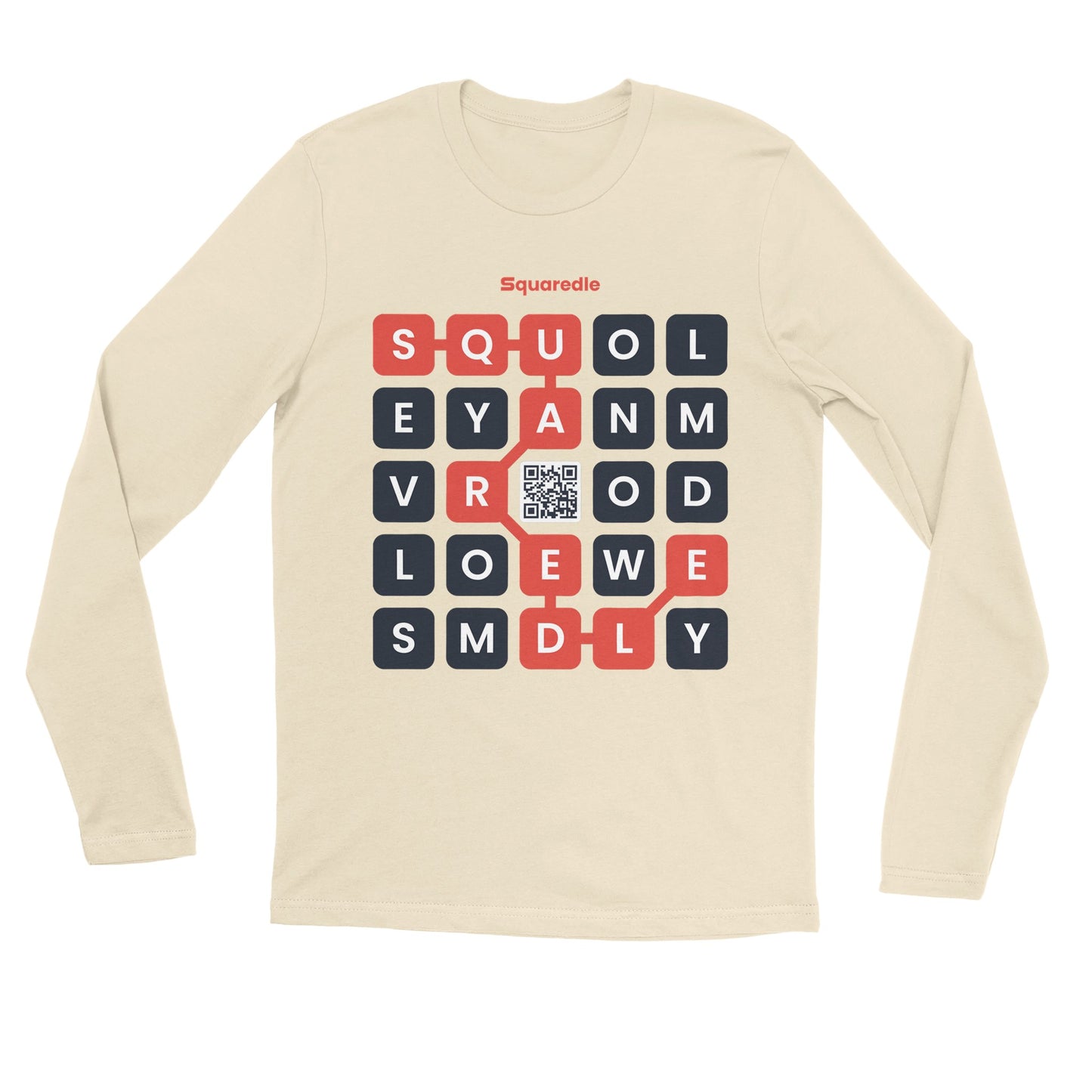 Squaredle QR Premium Long-sleeved Tee