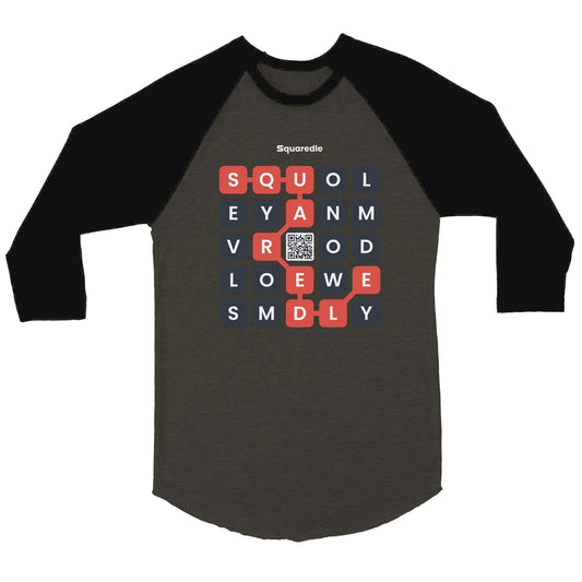Squaredle QR Raglan Tee