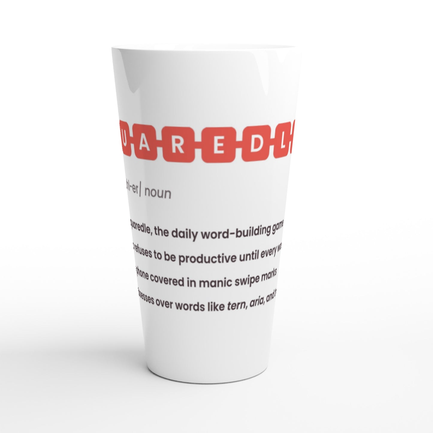 SQUAREDLER Definition Tall Ceramic Mug