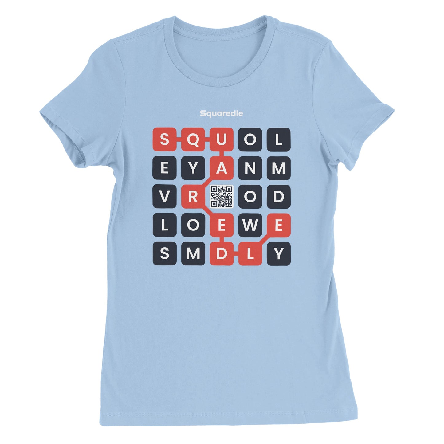 Squaredle QR Women's Premium Crewneck Tee