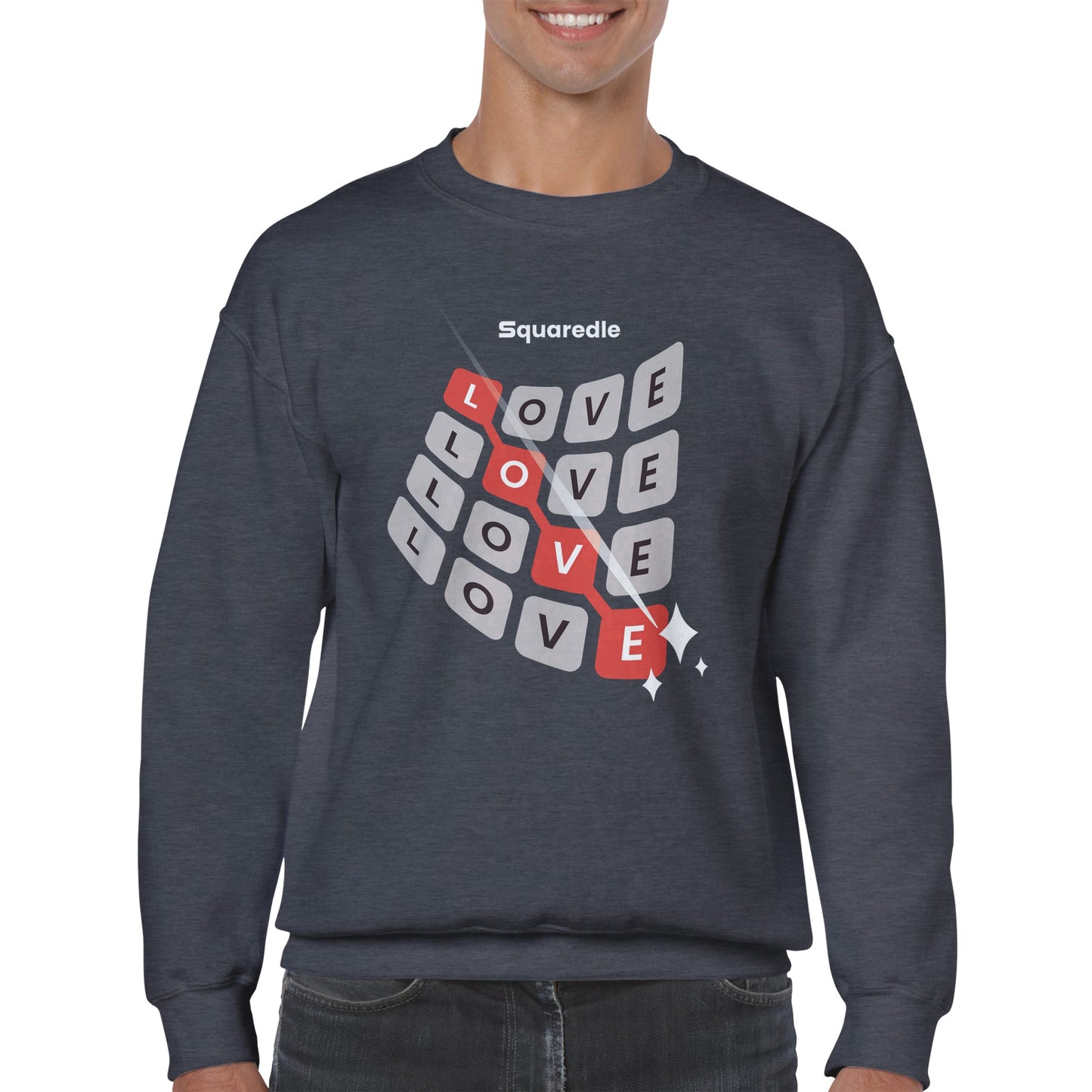 Love Swipe Classic Crewneck Sweatshirt