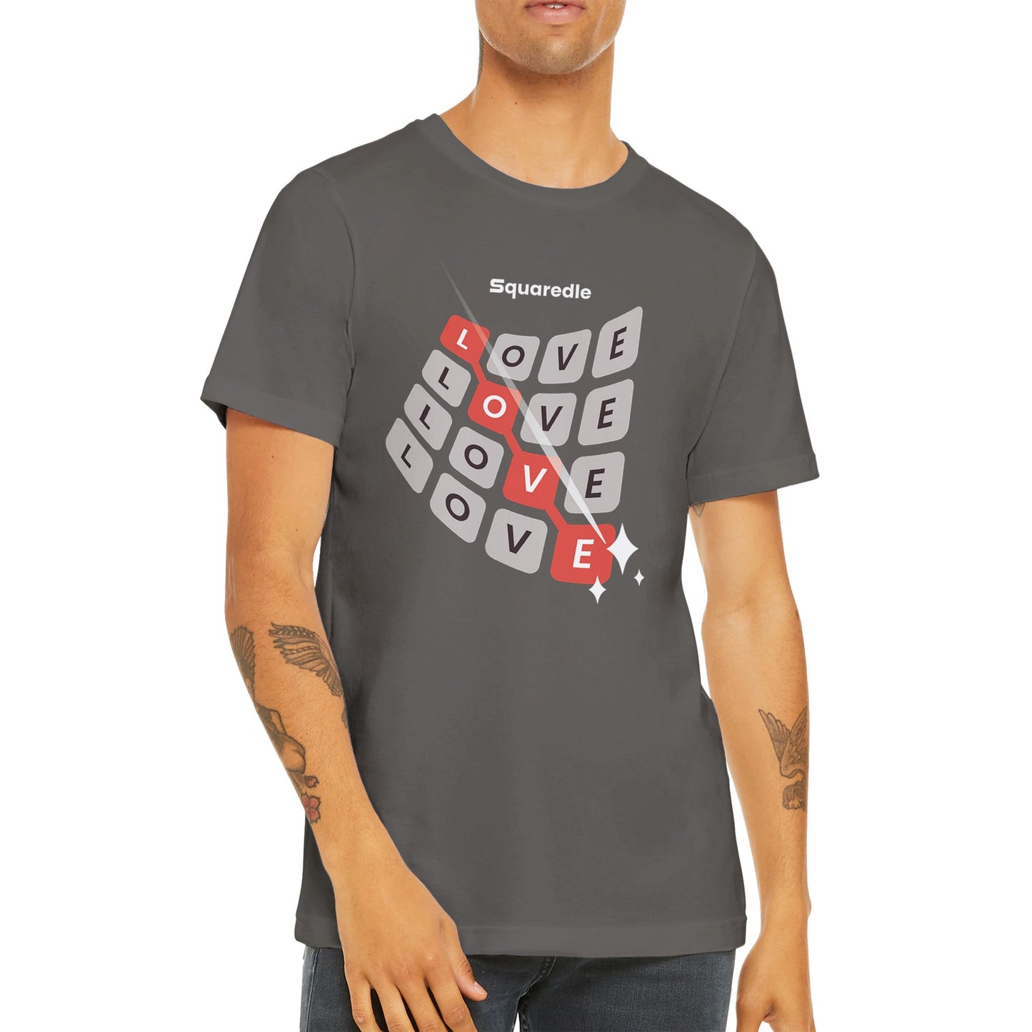 Love Swipe Premium Crewneck Tee