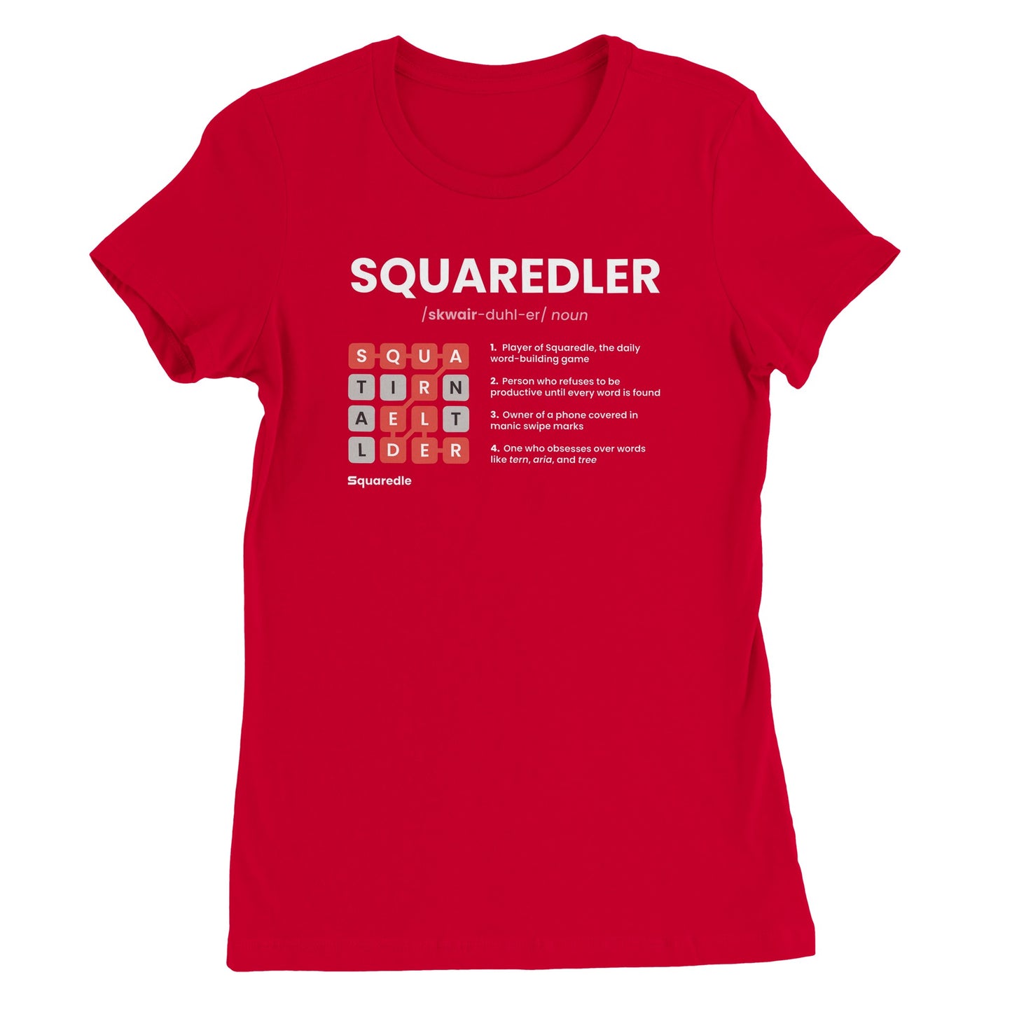 SQUAREDLER Definition Women's Premium Crewneck Tee