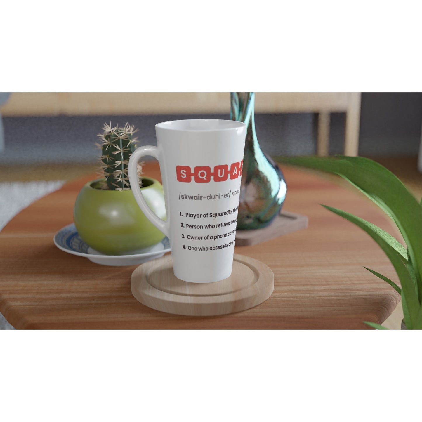 SQUAREDLER Definition Tall Ceramic Mug
