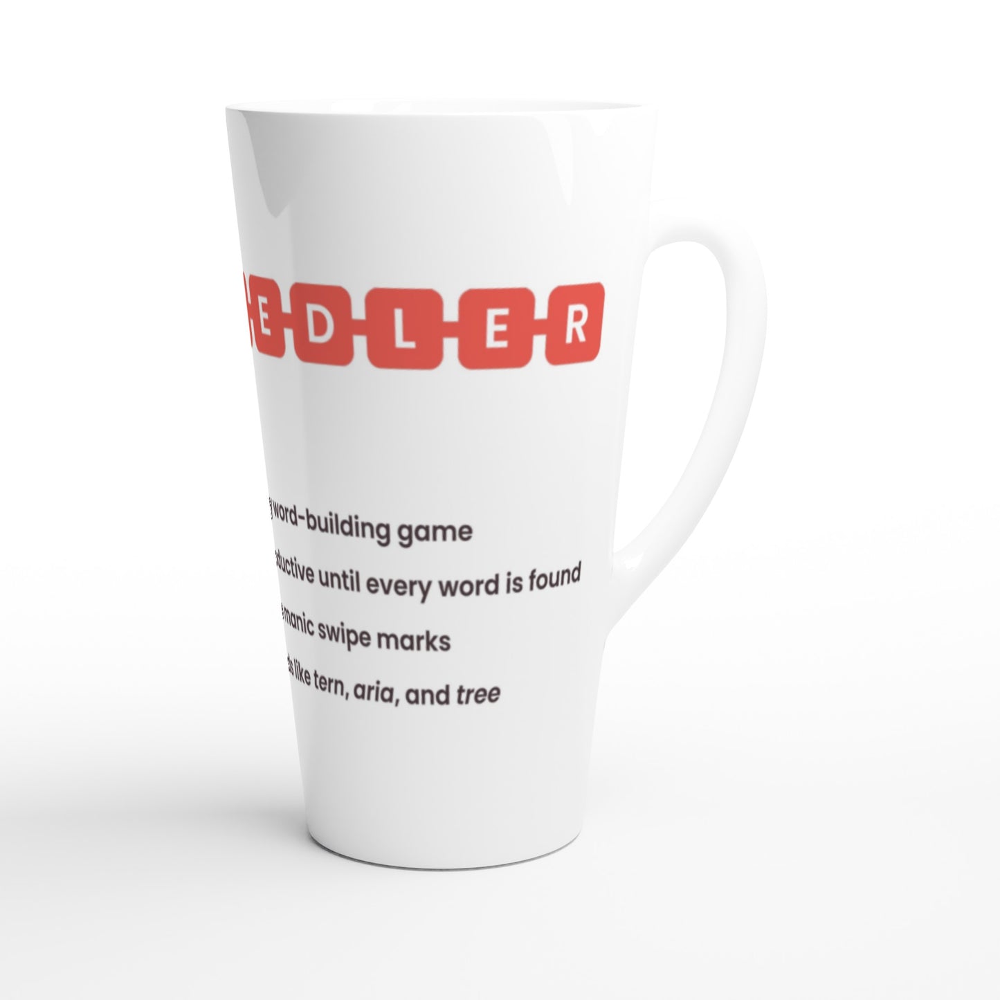 SQUAREDLER Definition Tall Ceramic Mug