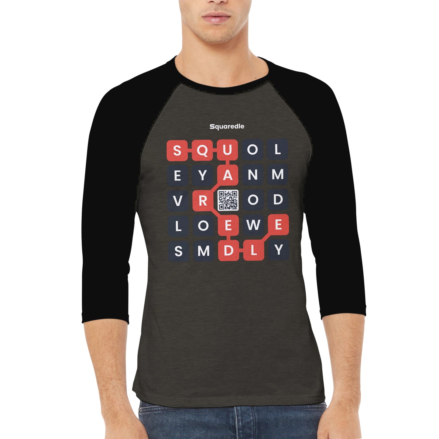 Squaredle QR Raglan Tee