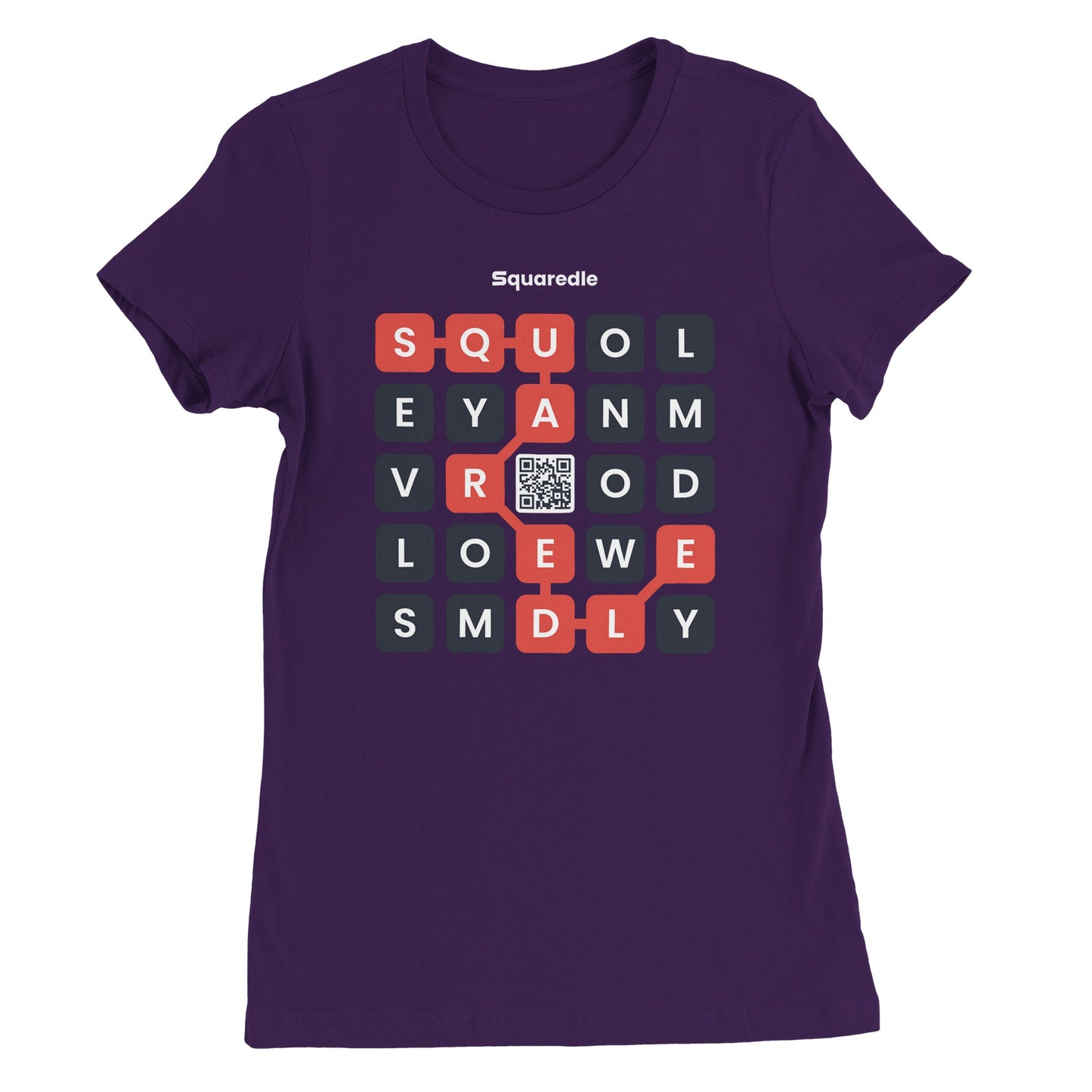 Squaredle QR Women's Premium Crewneck Tee