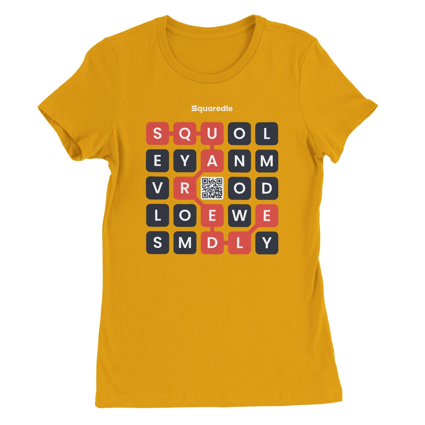 Squaredle QR Women's Premium Crewneck Tee