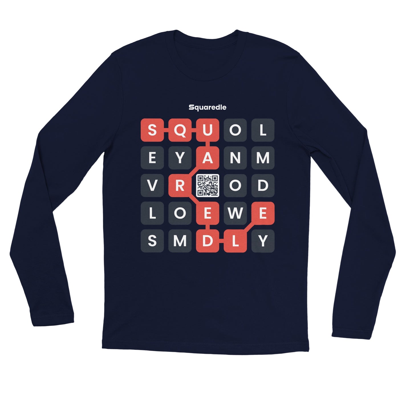 Squaredle QR Premium Long-sleeved Tee