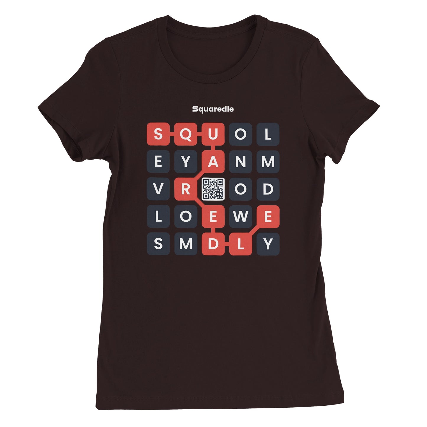 Squaredle QR Women's Premium Crewneck Tee