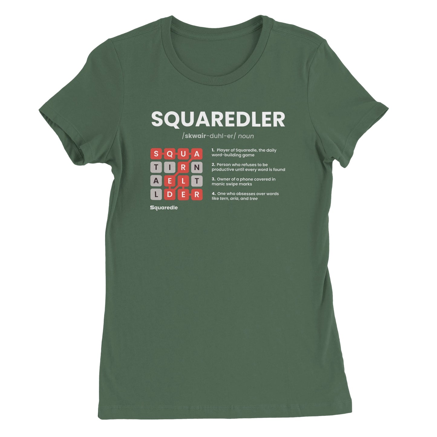 SQUAREDLER Definition Women's Premium Crewneck Tee