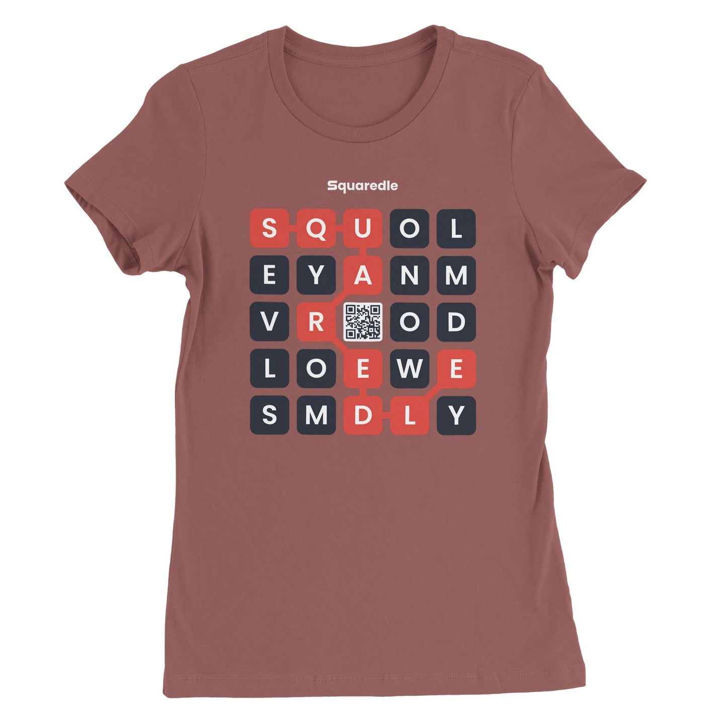 Squaredle QR Women's Premium Crewneck Tee