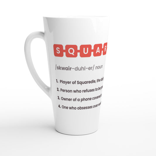 SQUAREDLER Definition Tall Ceramic Mug