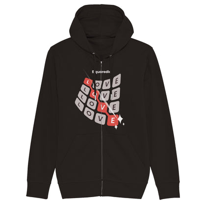 Love Swipe Organic Zip Hoodie