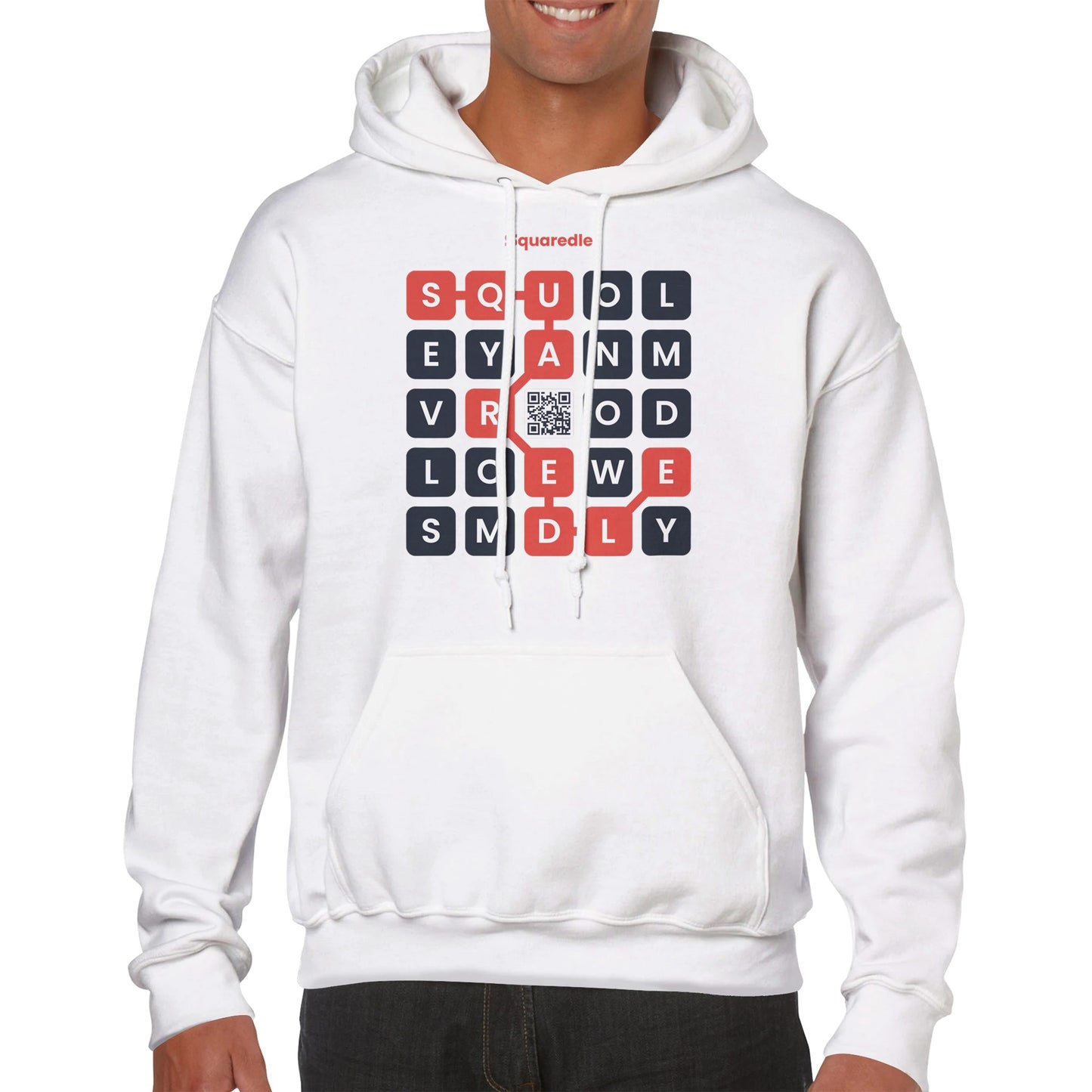 Squaredle QR Premium Pullover Hoodie